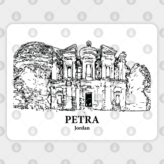 Petra - Jordan Magnet by Lakeric
